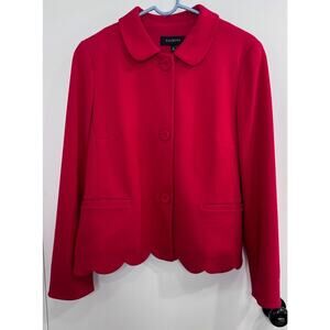 Talbots Red Peplum Red Blazer Women's Size 12